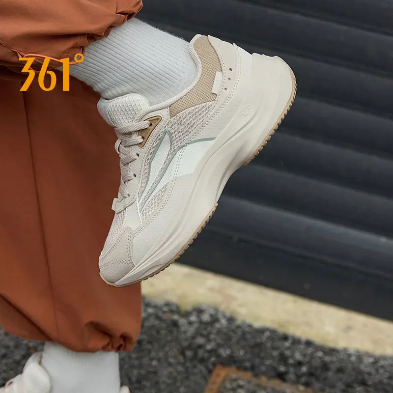 361 Degrees Women Casual Sport Shoes Soft Summer Breathable Retro Elastic Mesh Running Rebound Jogging Sneakers Female 682436705