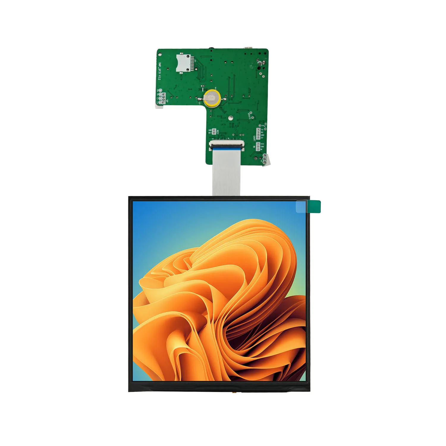 

7.6 Inch Square TFT LCD Module Screen MIPI Interface 1200x1200 Rusolution Hight brightness 1000nits Advertising Display Monitor