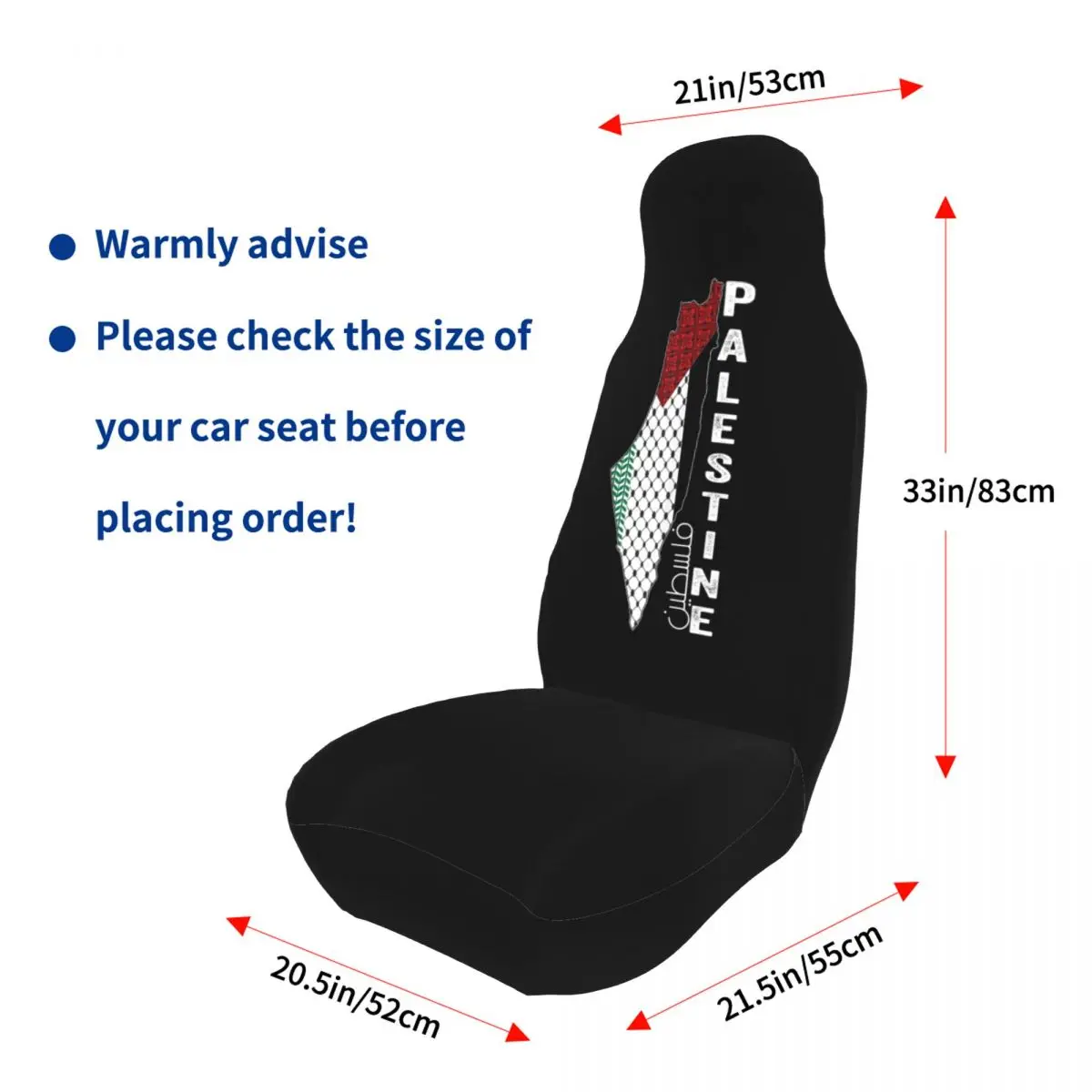 Keffiyeh Thobe Pattern Universal Car Seat Cover Four Seasons Suitable For All Kinds Models Arabic Seat Covers Polyester Fishing