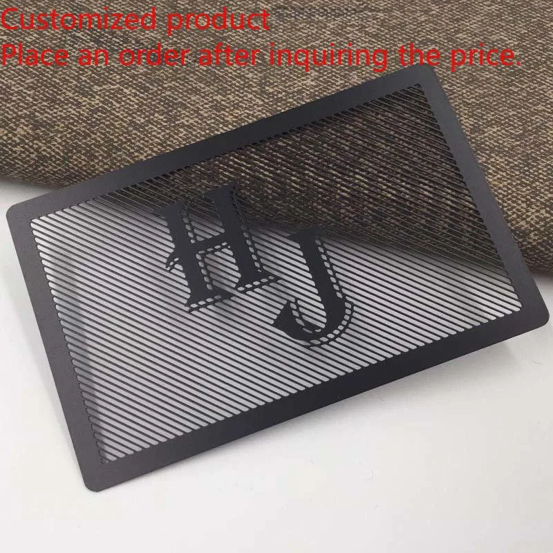 Customized product Free Design Personalized Name Metall Visit Card