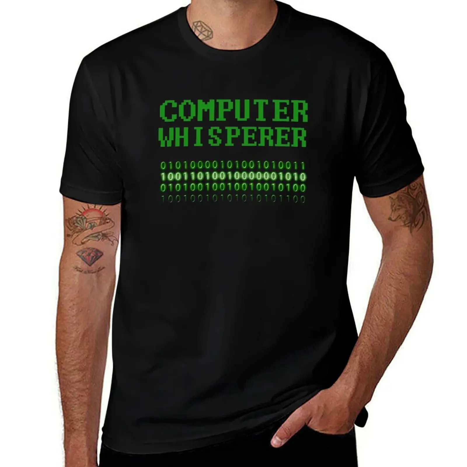

Computer Whisperer T-Shirt clothes summer top Man t-shirt rapper graphic tees mens shirts graphic tee