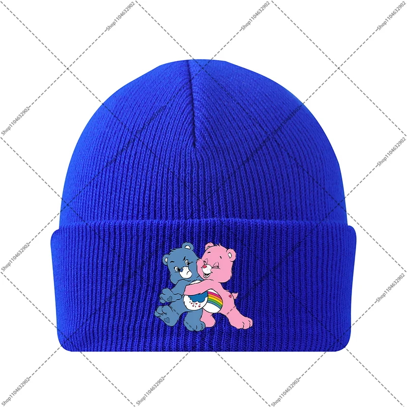 Care Bears Jongens Meisjes Winter Hoeden Kinderen Gebreide Muts Cartoon Anime Patroon Gedrukt Caps Kinderen Leuke Mutsen Verjaardagsfeestje Geschenken