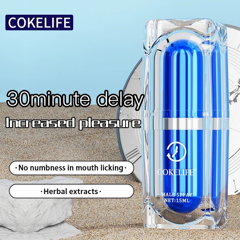 15ml Blue Bottle Men’s Delay Spray Fast-Acting Herbal Formula Quick Lasting Erection Couple Climax Time Ejaculation Delay Spray