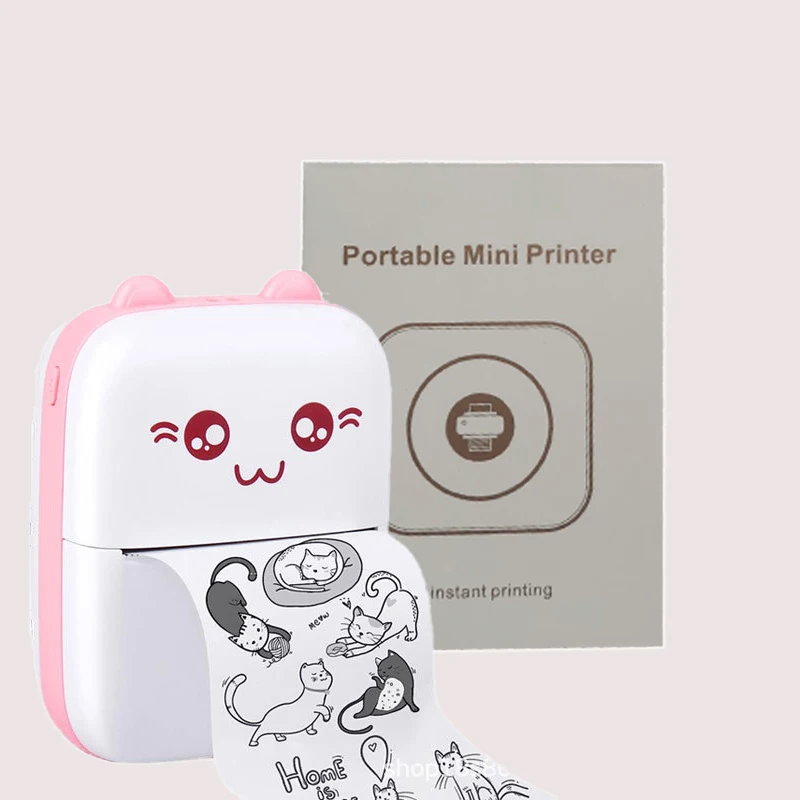 Mini Portable Pocket Photo Label Printer Thermal Printing Wireless Impresora Paper Inkless Printers Stickers Fit for Android IOS