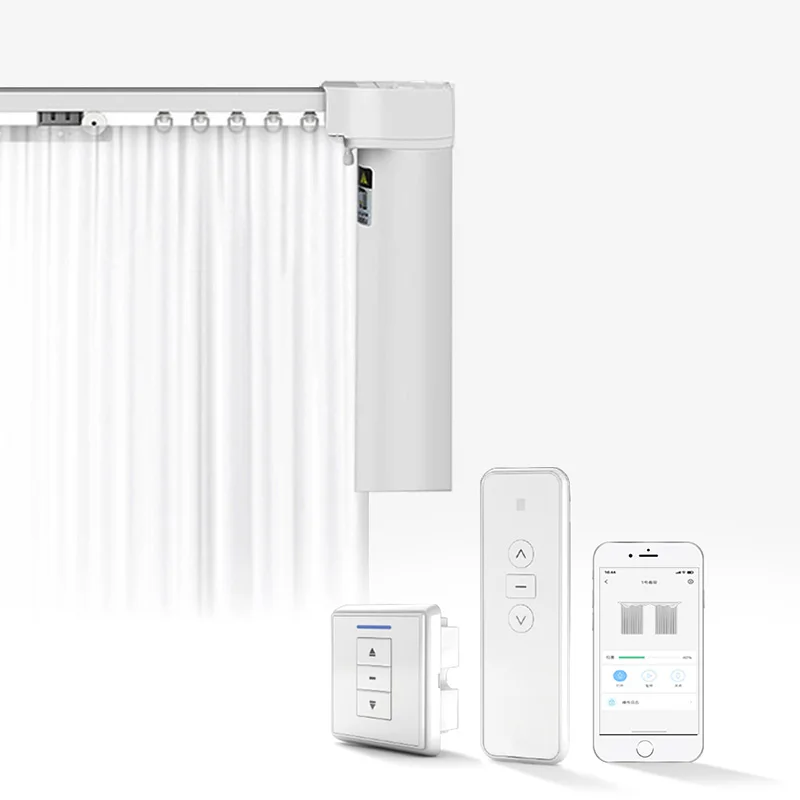 Home Automatic Motorized Vertical Curtain System Tuya Intelligent Remote Control Curtain Motor