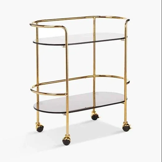 Serving trolley for hotel and restaurant decorative and stylish trolley with wheel easy to carriage home decor item