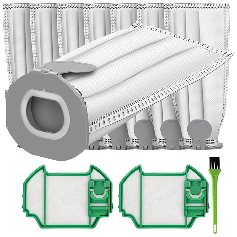 8 sacs d'aspirateur pour Vorwerk Kobold FP7 VK7, sans fil, avec 2 moteurs de protection Pound
