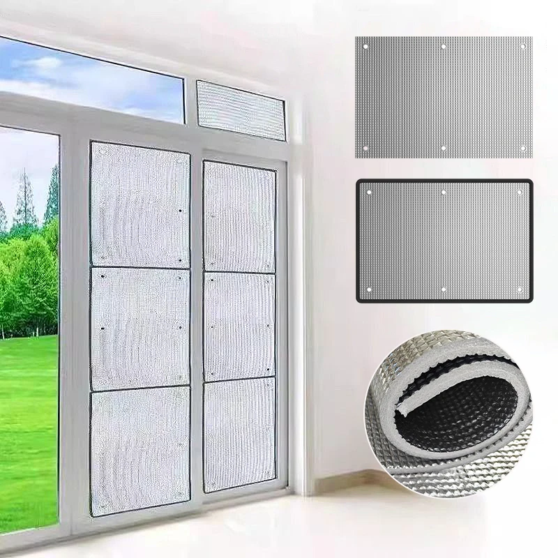 Window Sun Shade Film Home Sunshade Protector Pad Aluminum Foil Anti-UV Insulation Film Window Privacy Film Sunshade