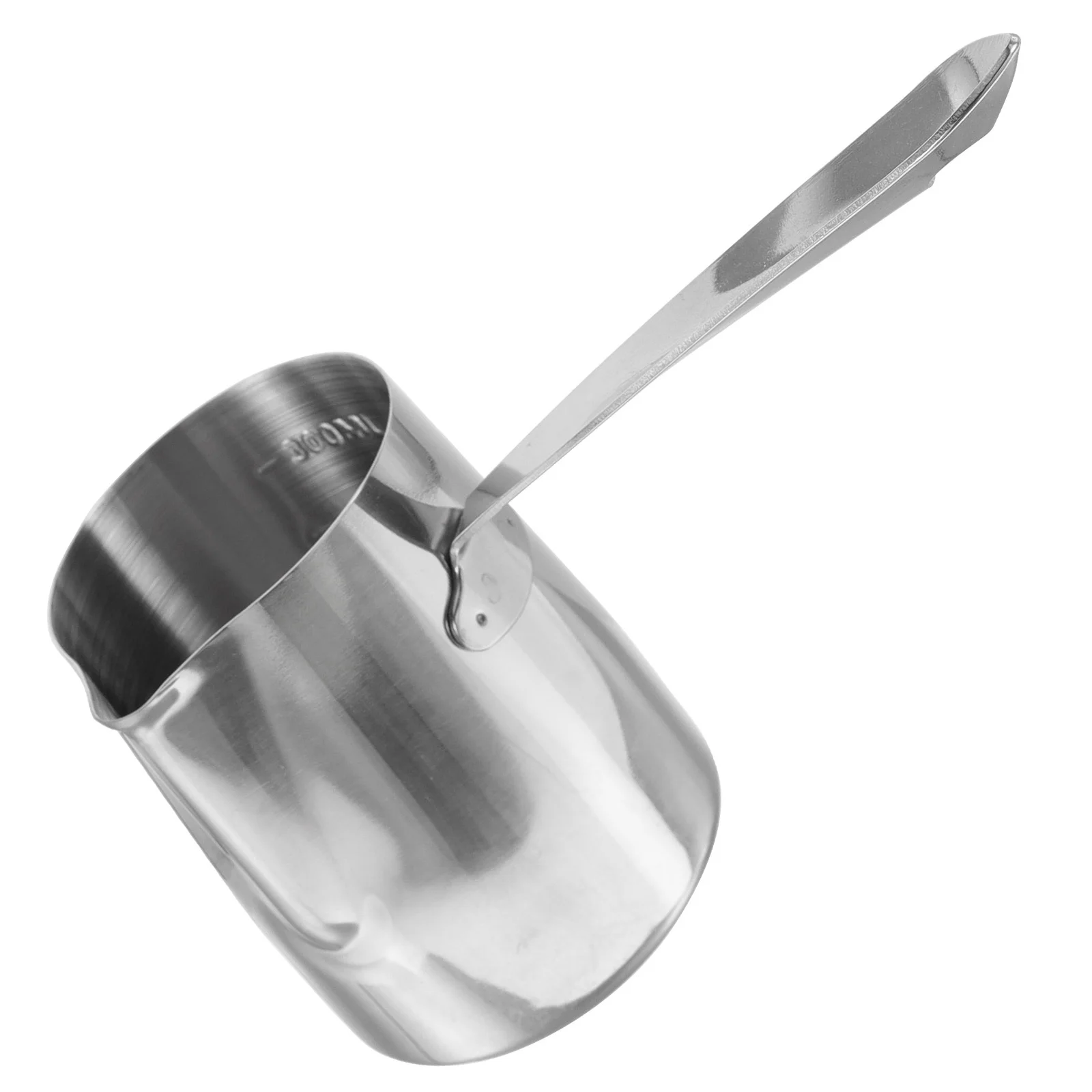 

1pc Stainless Steel Milk Pitcher With Scale Heat-Resistant Frothing Cup Ergonomic Handle Kitchen Tool Steaming Pitcher