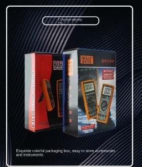 Digital Multimeter, 3 6/7 Digits Analog Bar Display, AC DC Voltage Current OHM Cap Hz Temp Measuring Instrument VICI VC99