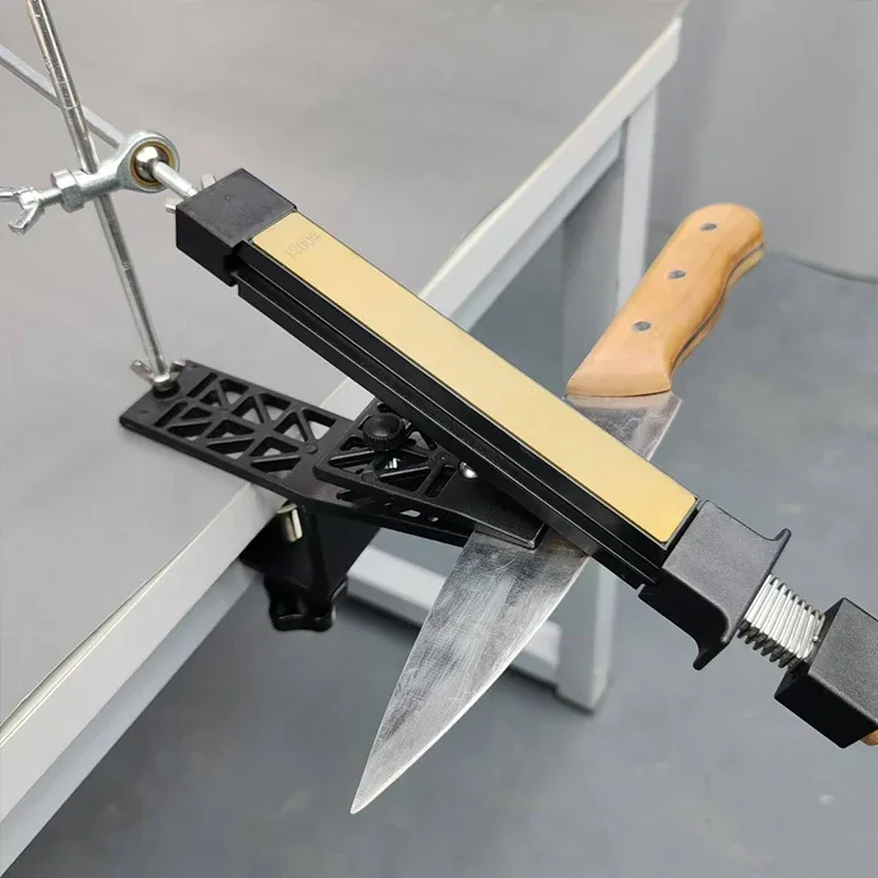 

Kitchen Knife Sharpening Artifact Sharpening Stone Metal Angle Fixer Clip Knife Flip Multifunctional All-round Angle Fixation