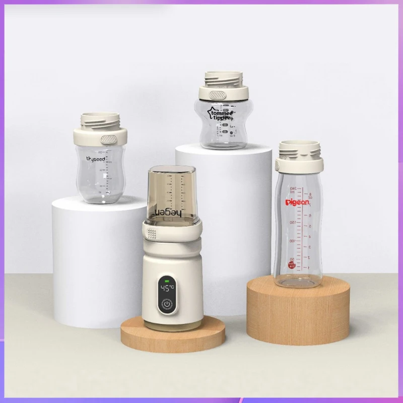 

Cxinyoup portable breast warmer with constant temperature/wireless baby formula dispenser for outdoor use/warm milk mixer