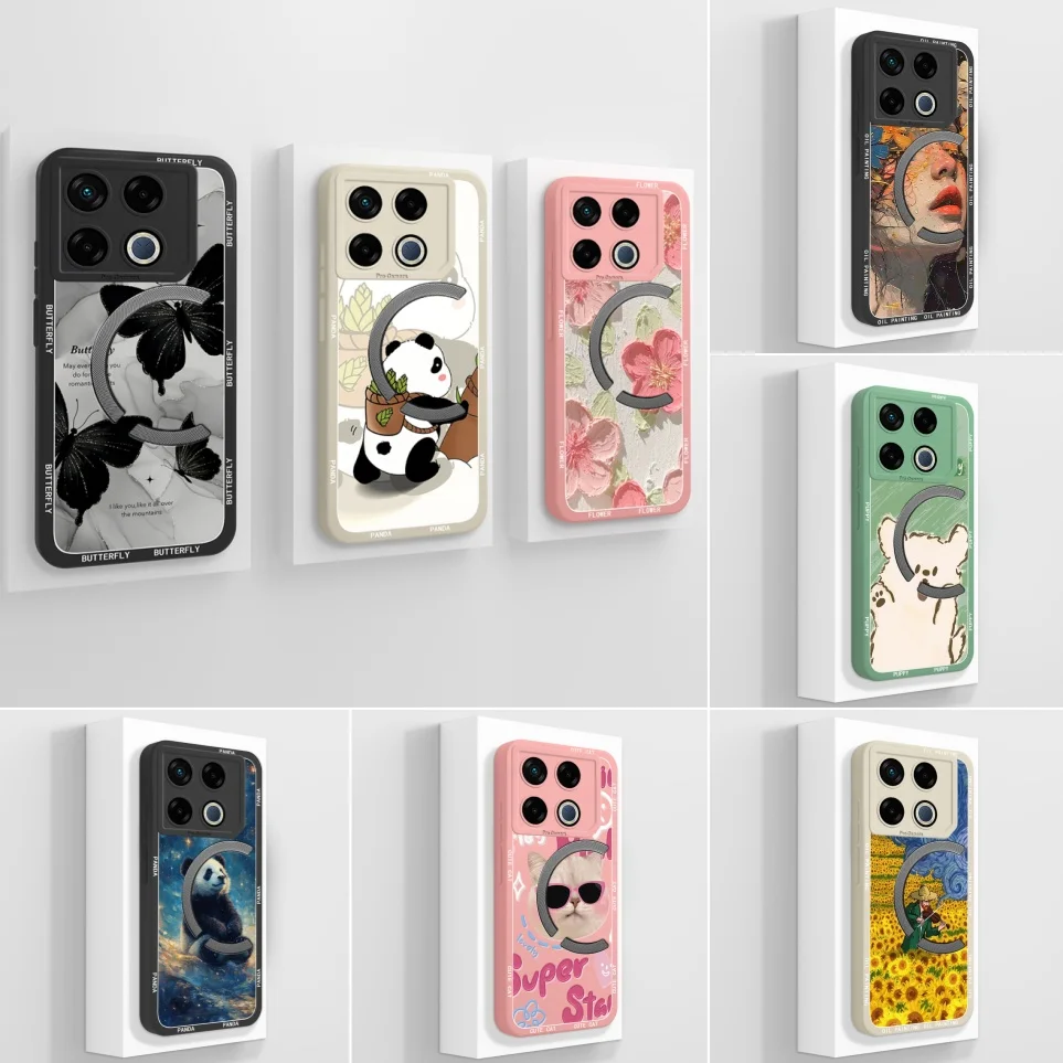 For Infinix GT 20 Pro Case GT10 Pro Funda Lovely Panda Butterfly Soft Silicone Durable Shell For GT 10 Pro Cases GT 20Pro Coque