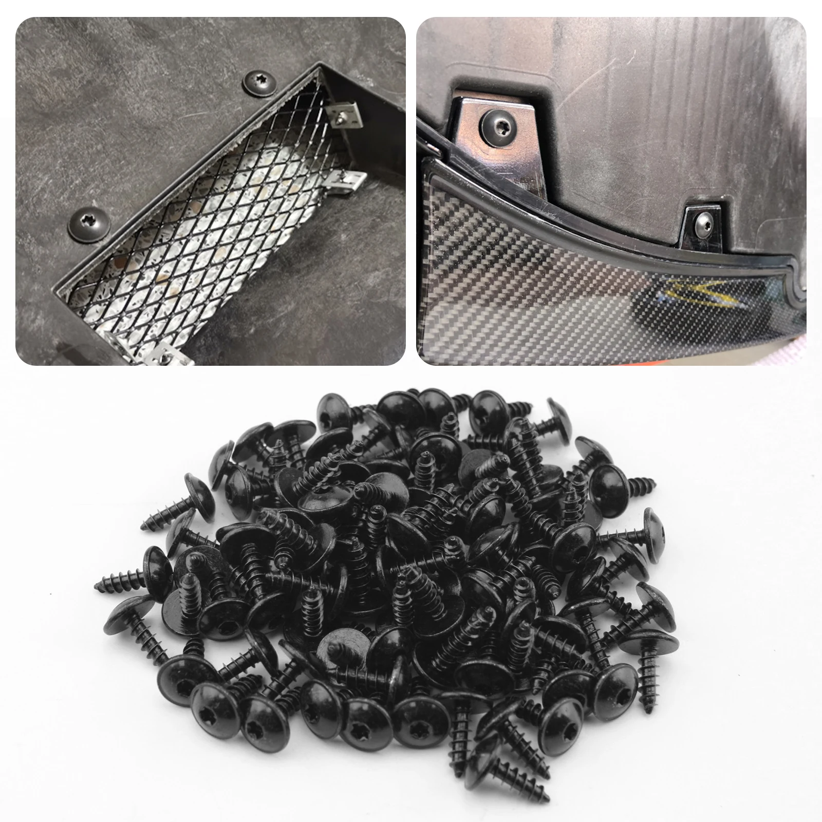 

100 шт. для VW Audi Skoda, вкладыш на крыло, брызговик, поддон, саморезной болт Torx, фиксаторы колесной арки для автомобиля