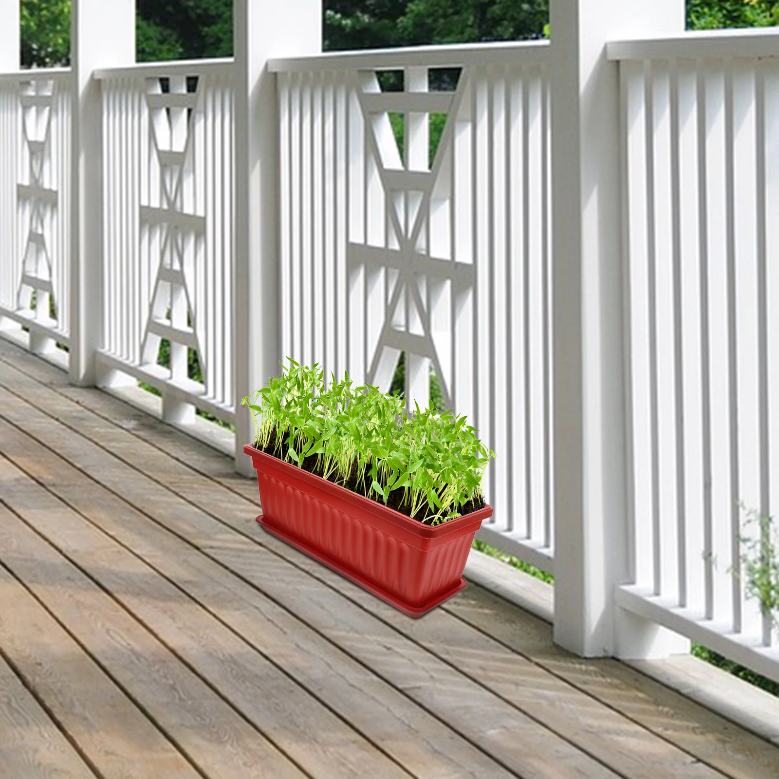 

2 pcs Large Flowerpots Garden Flowerpot nament Thicken Bucket Garden Decor Tree Planting Plastic Flower Pot Pots Home Balcony