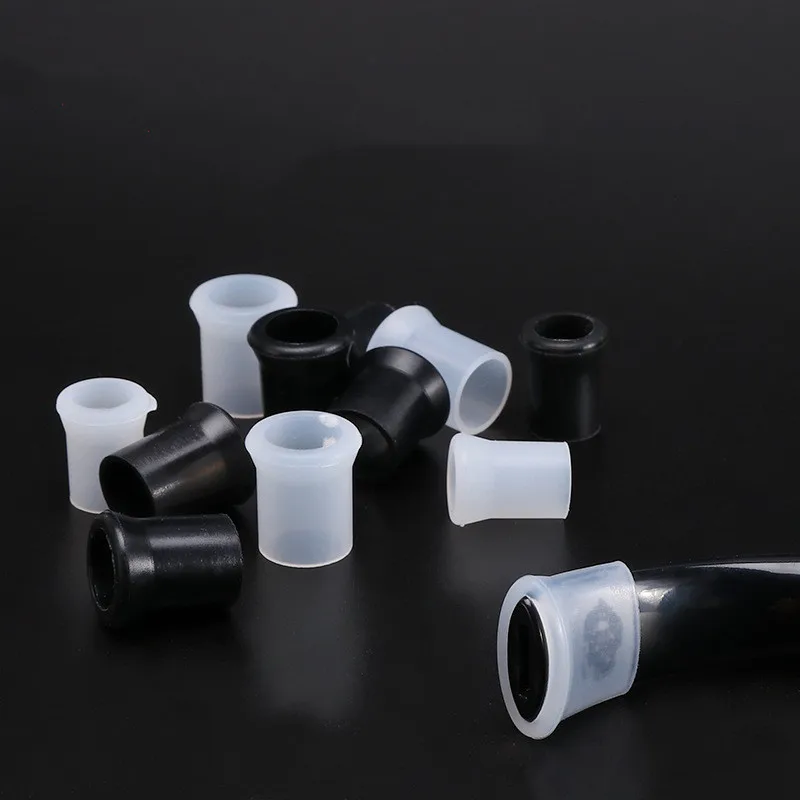 10pcs Smoking Pipe Mouthpiece Silicone Protective Case 10/12mm Protection Ring for Tobacco Pipes Smoking Tip Assceeories