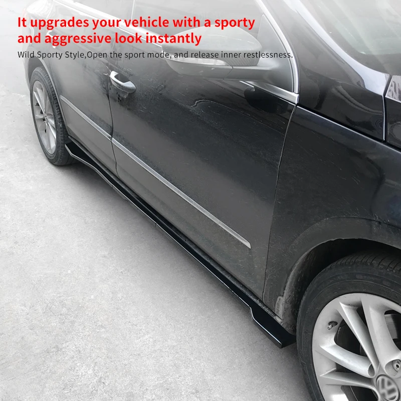 

For Volkswagen CC 2009-2012 Auto Side Skirt Body Kit Winglet Extensions Splitters Spoiler Car Exterior Decoration Accessories