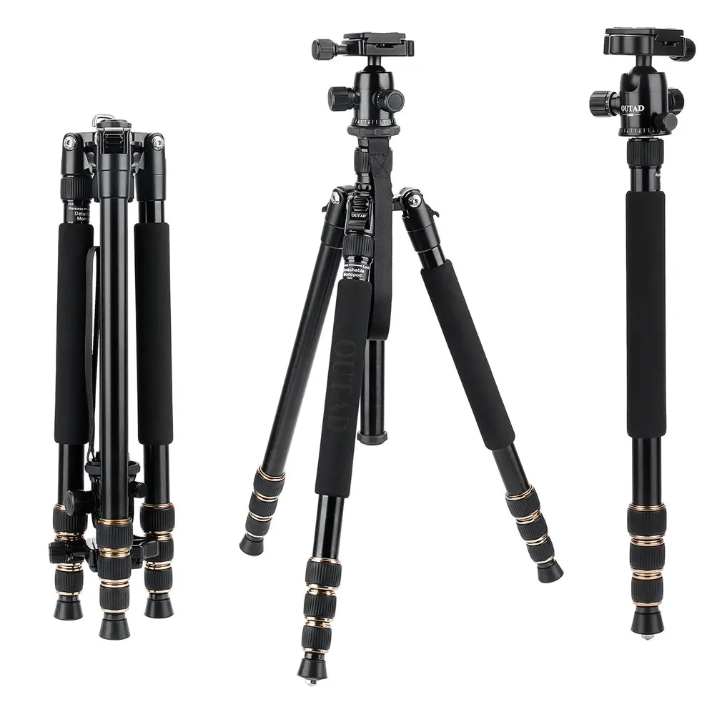 

Q666 Tripod Camera Tripod Stand Stativ trípode Aluminum Flexible Travel Monopod Professional with Ball Head Compact for DSLRs