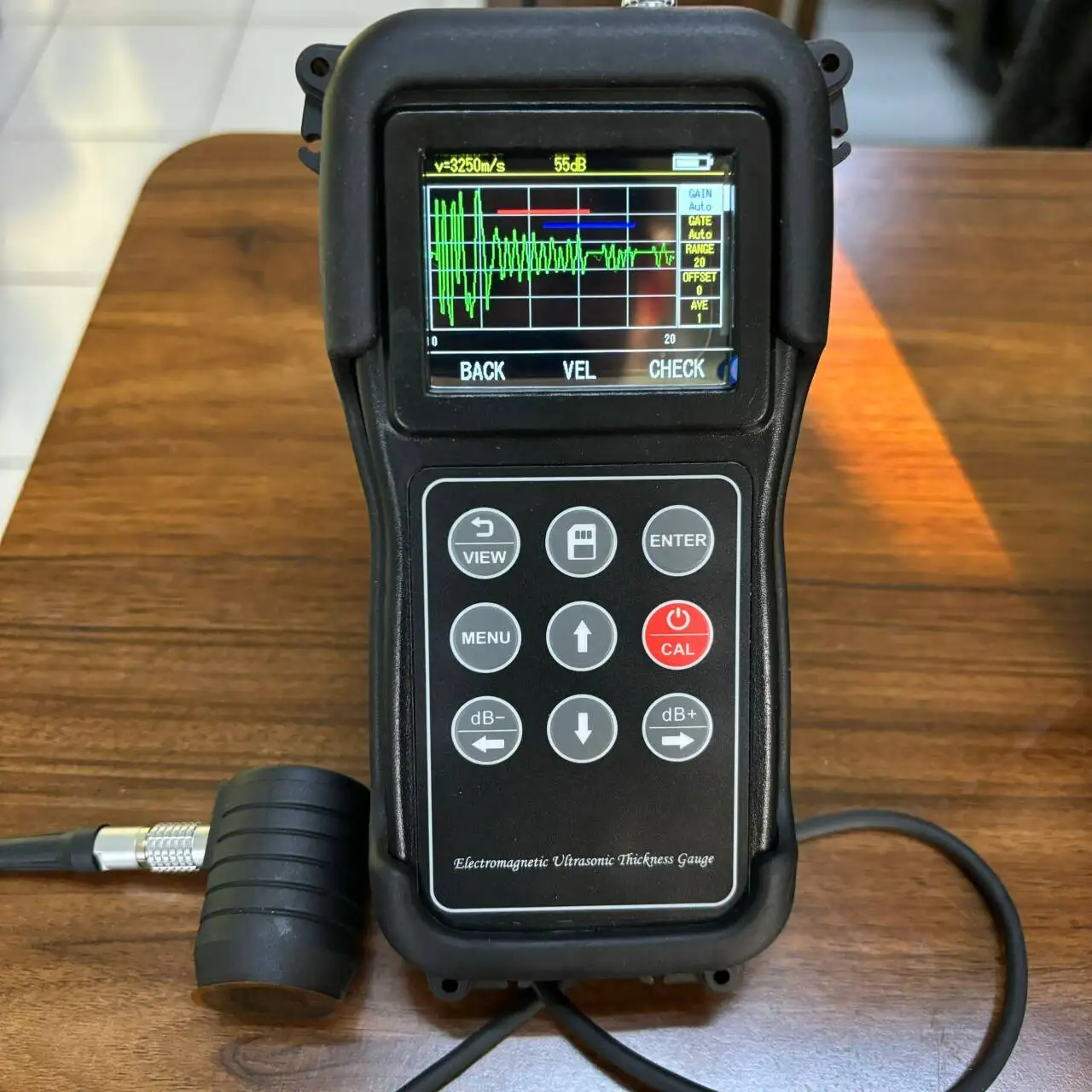 Industry UT Gauges, TG-4900DL Handhold Live A&B Scan Single & Dual element Probe Ultrasonic Thickness Gauge
