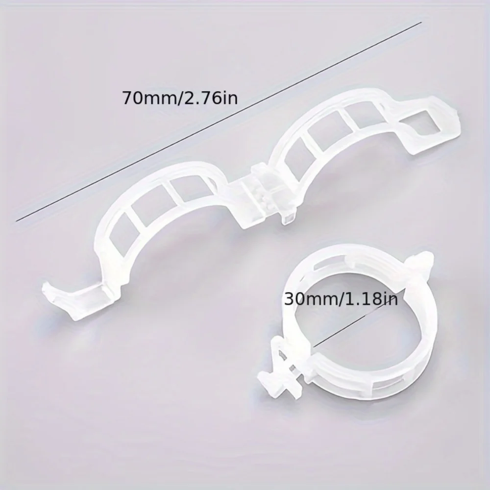 100 Plastic Plant Clips, Reusable Support Connectors, Protect Grafted Plants, Fix Vegetables and Tomatoes, Gardening Supplies