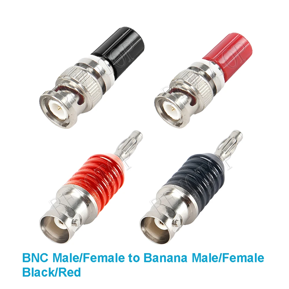 10PCS/lot BNC Male Female Plug to 4mm Dual Banana Male Female Jack Socket Binding Post Test Connector Adapter