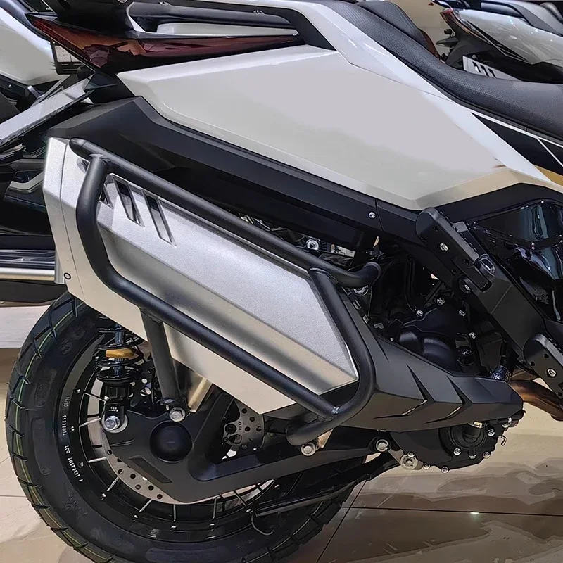 

ZT368G Motorcycle Exhaust Guard Crash Bar Bumper Muffler Protector Stunt Cage Falling Protection Fit For ZONTES ZT 368-G G368