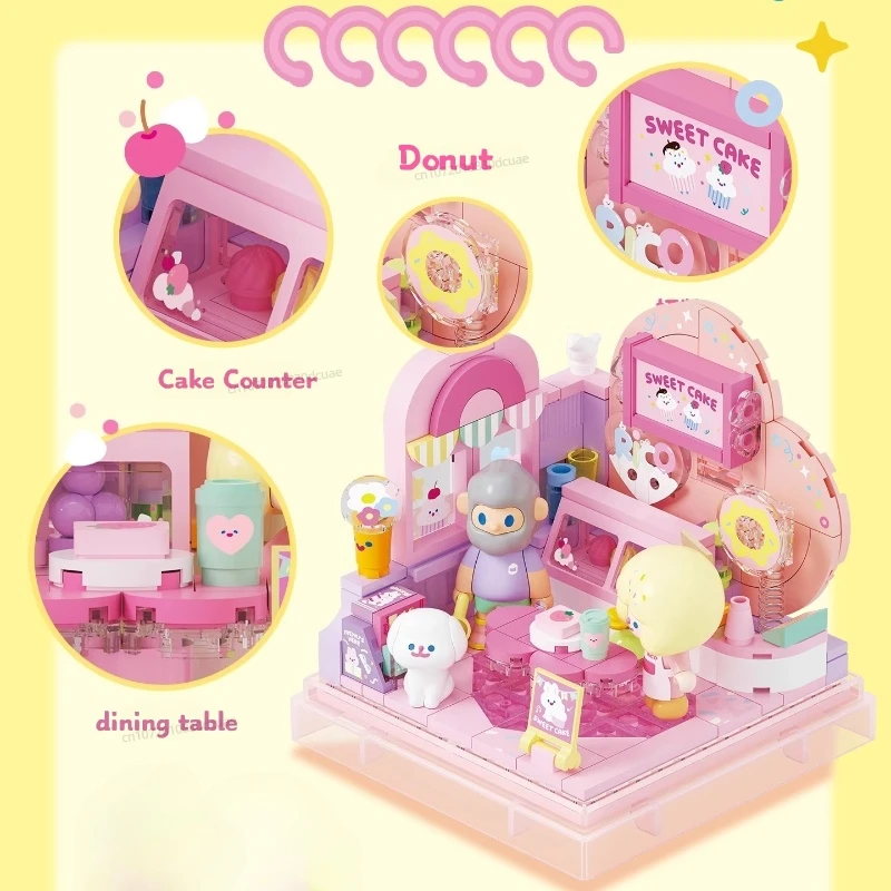 Kotak Blok Bangunan AREAX FINDINGUIICORN FARMER BOB&RiCO Mainan Perakitan Liburan Santai Model Ornamen Hadiah Natal