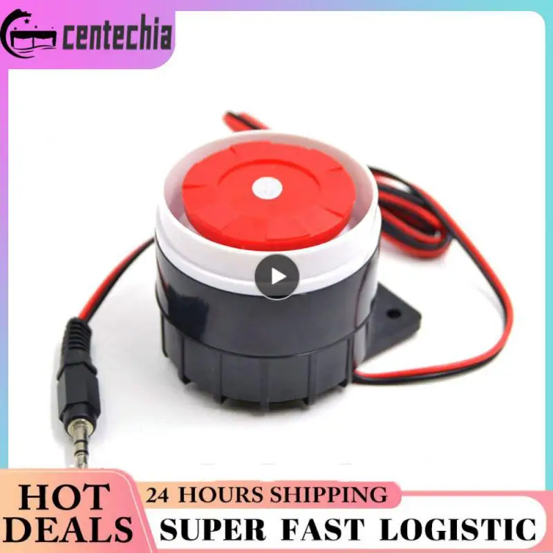 Sgooway Super Loud 120dB Sound Alarm System Compact DC 5V 12V Indoor Siren Durable Wired Mini Horn Siren For Home Security