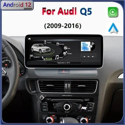 Android 12 For Audi Q5 8R 2009-2016 CarPlay Car Radio GPS Navigation Auto Stereo Multimedia Player BT IPS WiFi Touch Screen