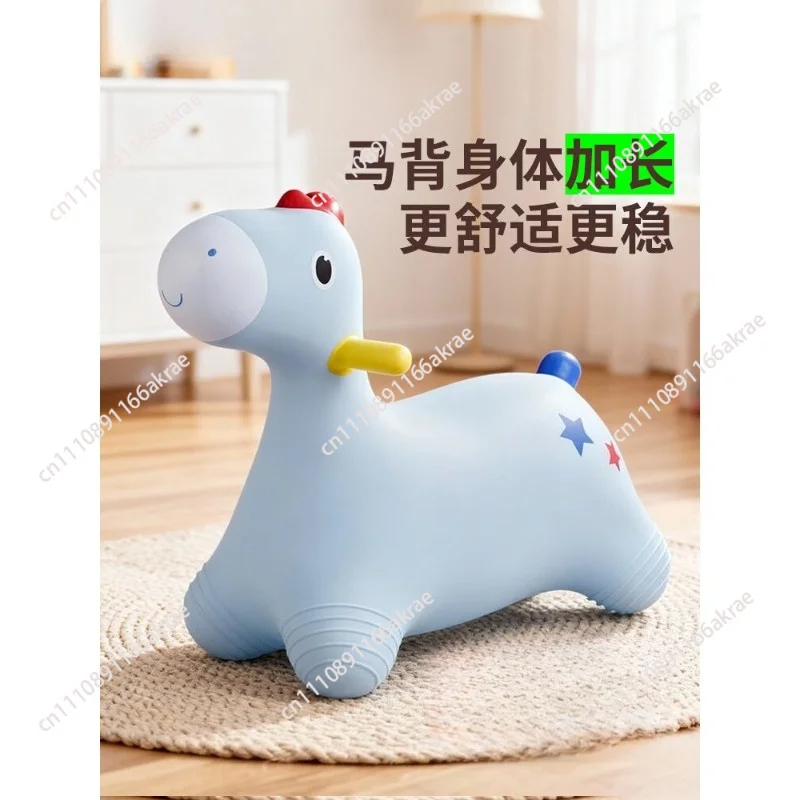 for Jumping horse inflatable horse baby anti-drop jumping deer children's toys 1 to 3 years old horse riding college students
