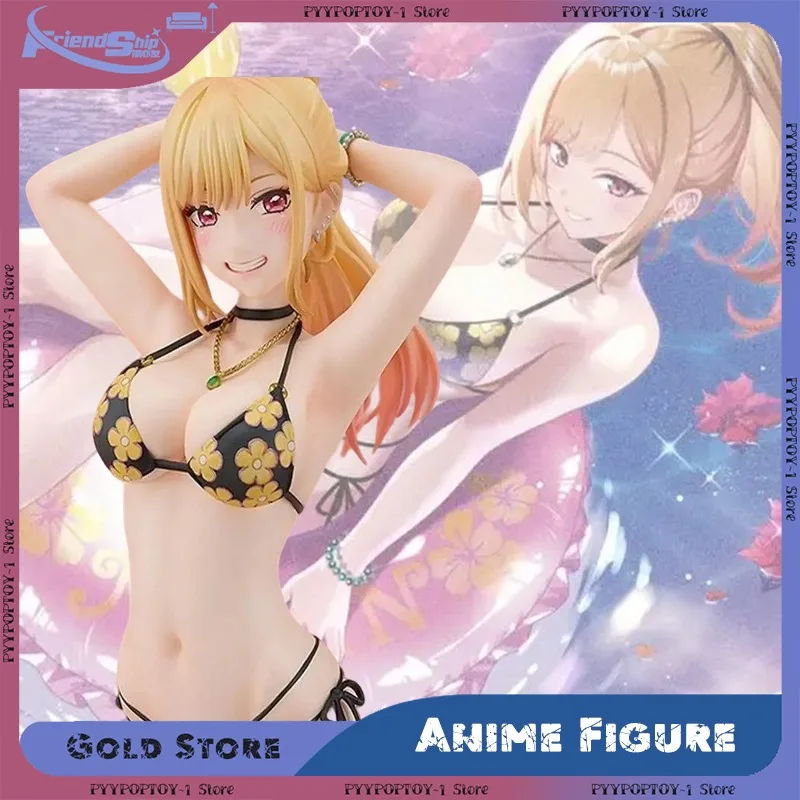 Figurki akcji Kitagawa Marin w stroju kąpielowym z PVC, anime My Dress-Up Darling, seksowne modele dziewczyn, kolekcjonerskie figurki, dekoracje na biurko, zabawki, prezenty