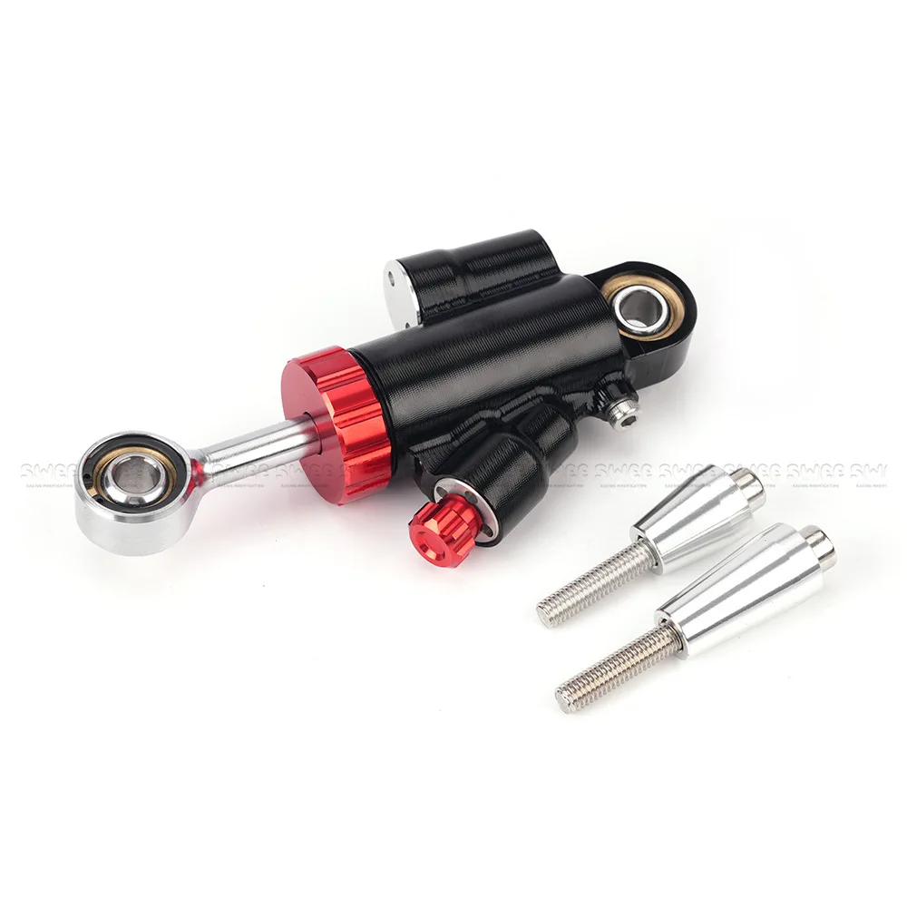 ملحقات تعديل الدراجة النارية على الطرق الوعرة دواسة السيارة دراجة نارية انتعاش مثبط صغير 130 مللي متر مثبت التوجيه #3