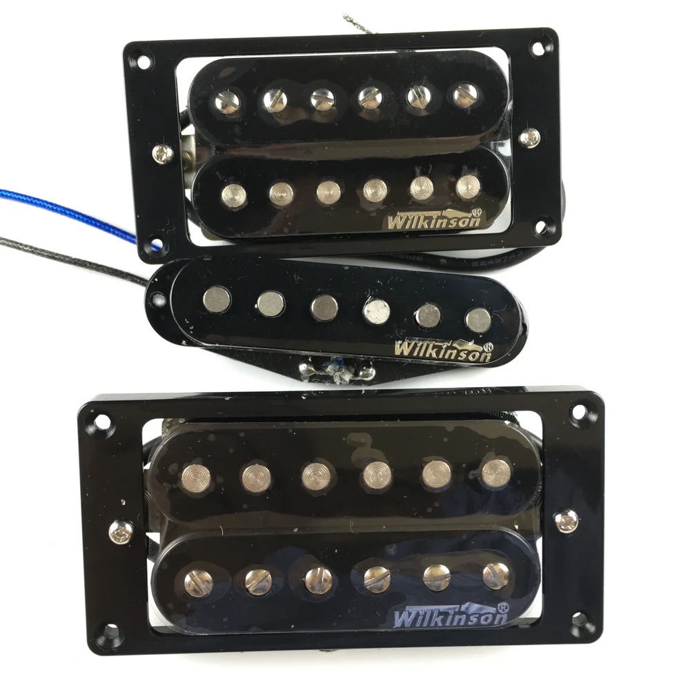 

NEW Wilkinson Humbueker Double Row Open Electric Guitar Humbueker Pickups Set Black Made IN Korea