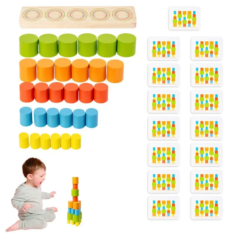 

Stacking Game Set Balancing Stacking Wood Blocks Game Montessori Learning Toys Educational Preschool Learning Activities For