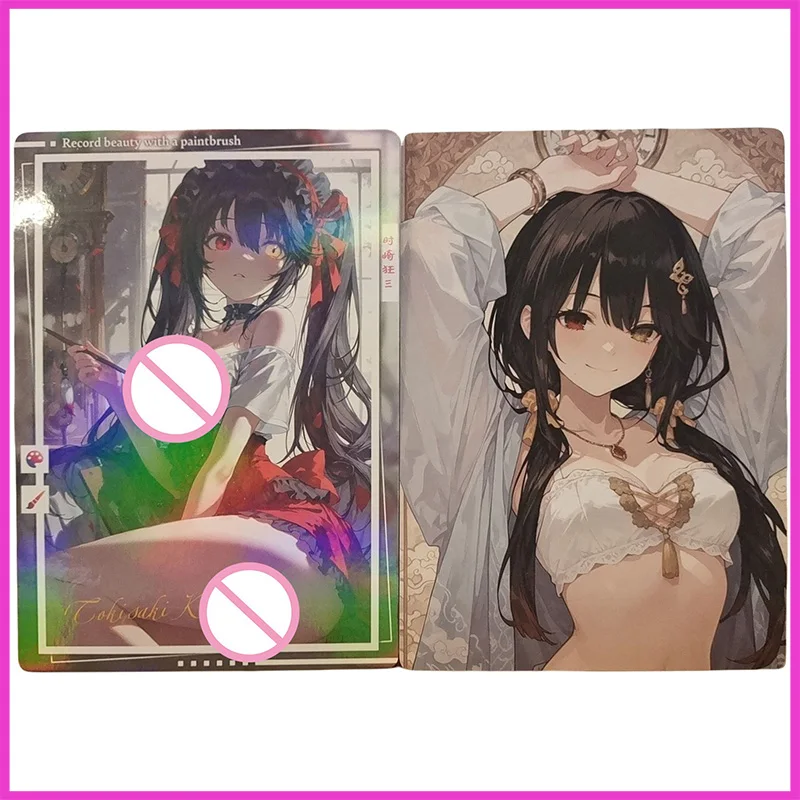 

Аниме «История богини», редкий размер A5, двухсторонняя коллекционная карта Tokisaki Kurumi Seele Kafka Rem Bronya, игрушки для мальчика, подарок на день рождения