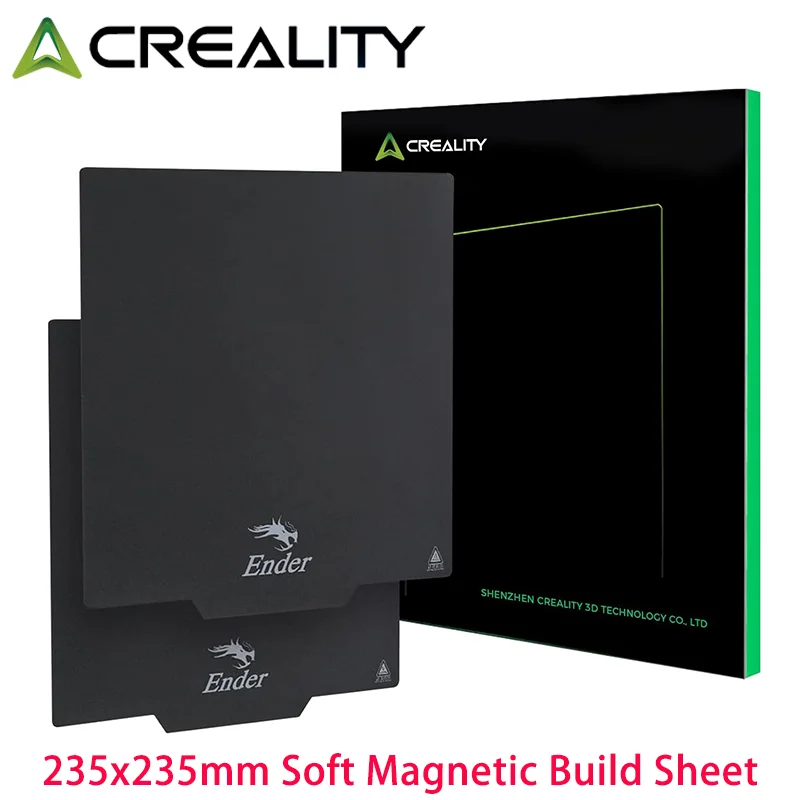 2 Piezas de Placa de Construcción Original Creality Ender 3, Lámina Magnética Suave de 235*235 mm para Ender3 Pro/3 V2/V2 Neo/3 Neo/S1/5 Pro