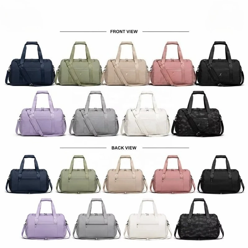 Large Capacity Nylon Fitness Bag Dry and Wet Separation Sports Travel Bag Portable Messenger Short-distance Luggage Bag