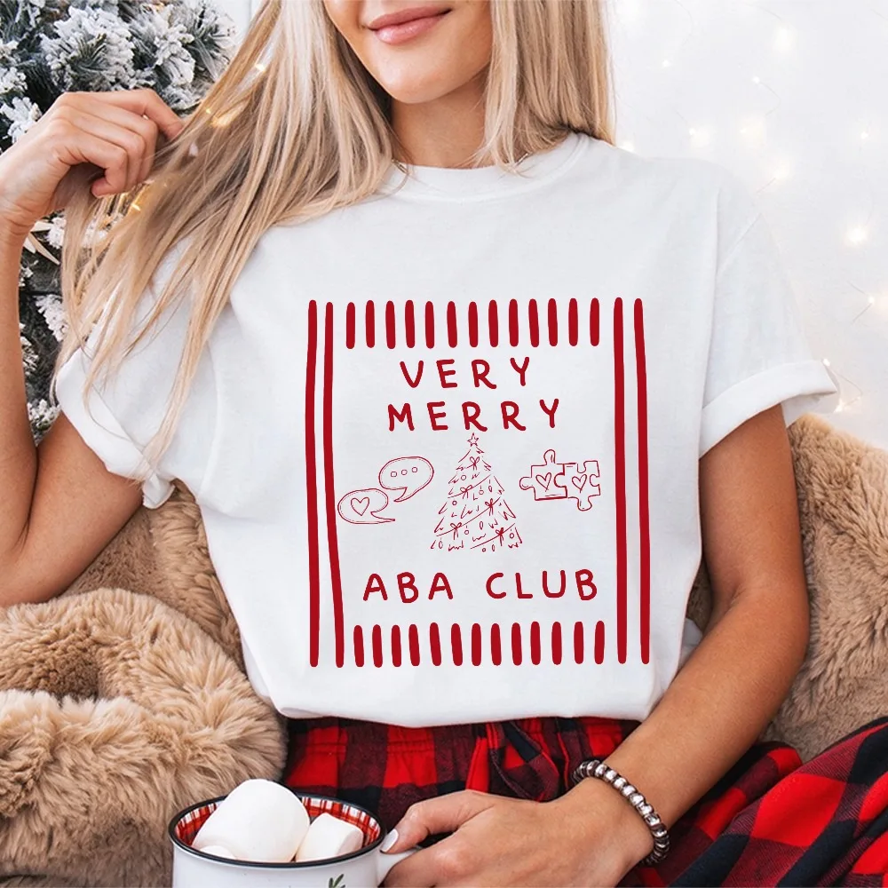 ABA Behavior Crew Christmas Shirt Behavior Therapy Christmas Tee Applied Behavior Analysis Tee ABA Club Christmas Cotton Tshirt