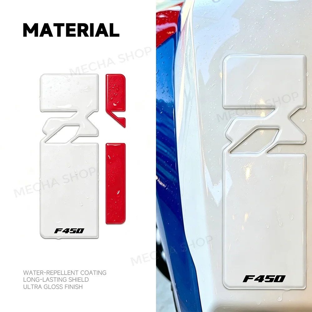For F450GS 2026 Sticker Protection Kit Accessories Complete Kit Decal Waterproof 3D Epoxy Resin Tank Pad Decal
