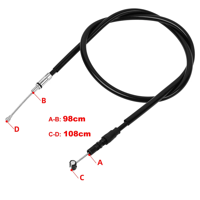 Motorcycle Adjustable Clutch Cable Line Wires for Yamaha YZ125 YZ 125 W1 YZ125X1 YZ125Y YZ125Z YZ125A1 YZ125B1 YZ125D2 YZ125E2