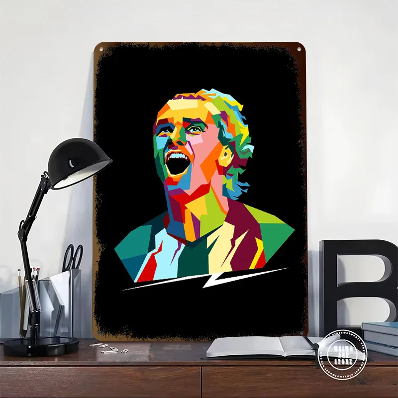 Antoine Griezmann Metal Poster Perfect Gift for Fans Lovers Customized Wall Art Metal Sign for Home Decor Items Room Accessories