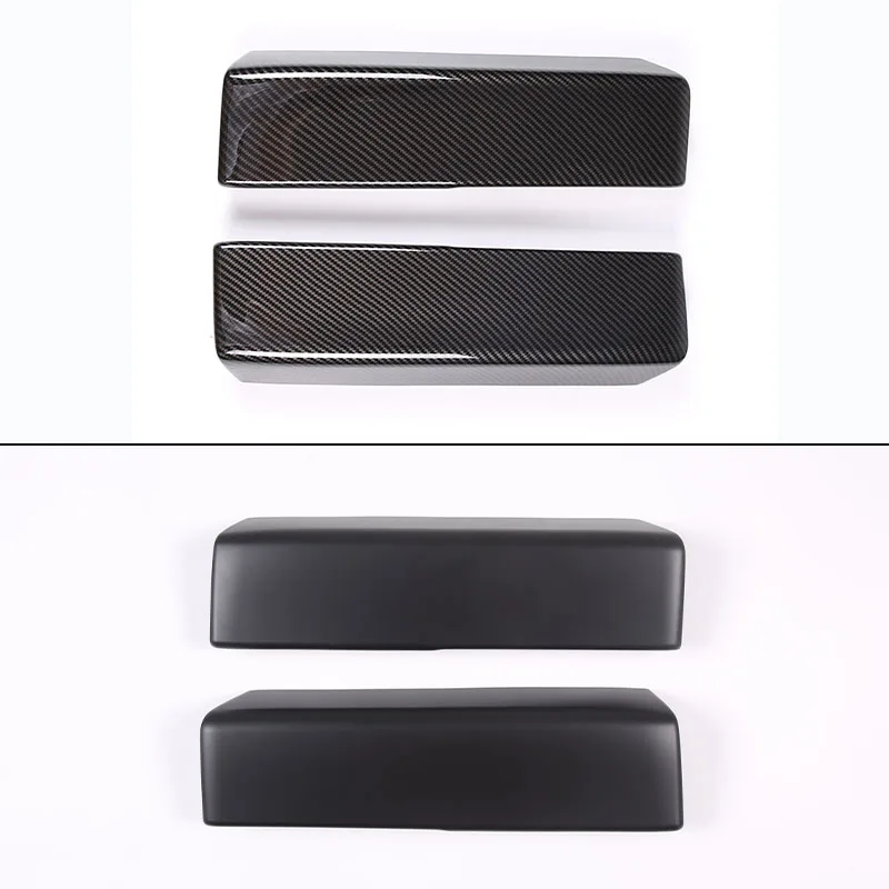 ABS Carbon Fiber Car Center Console Tidying Armrest Box Panel Trim Cover Sticker For Toyota Tundra Sequoia 2022-2023 Accessories