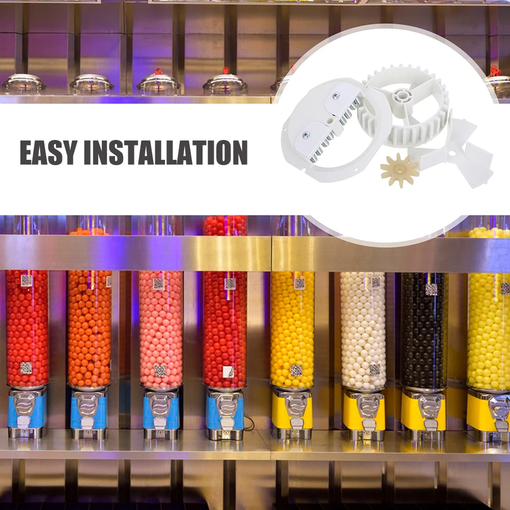 2 مجموعة آلة Gumball عجلة آلة بيع الحلوى استبدال جزء عملية سلسة للحفلات المنزلية الاستخدام التجاري متوافق #4