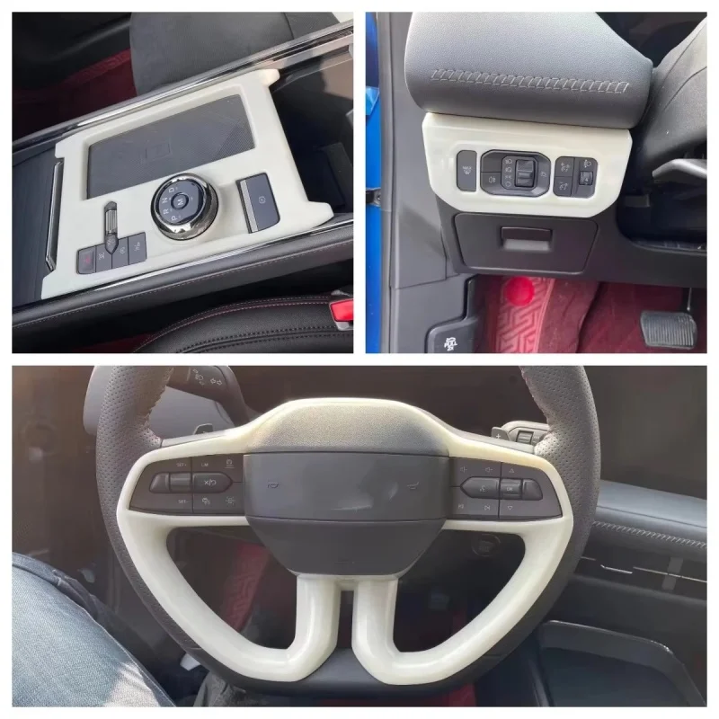 

Fit For Ford Mondeo Fusion Evos 2022 2023 Accessories Transmission Shift Stalls Gear Frame Cover Trim Steering Wheel Decorative