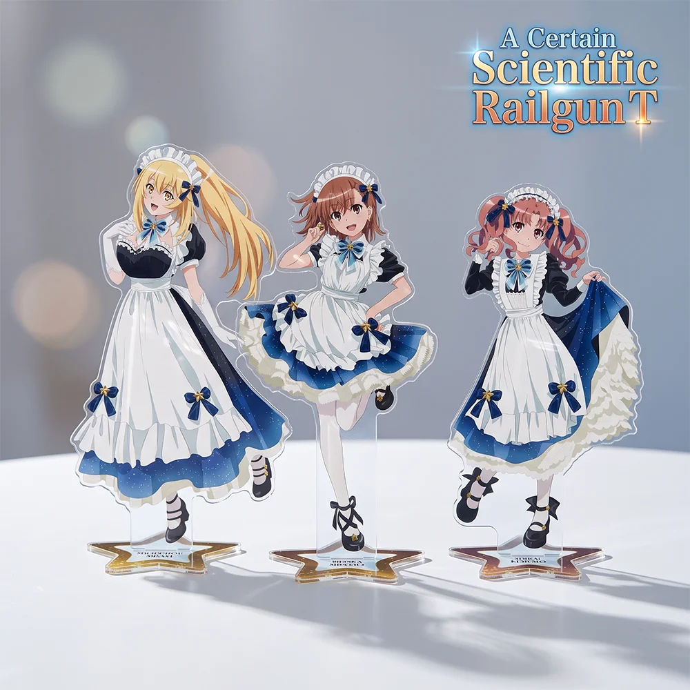 A Certain Scientific Railgun T Misaka Mikoto Starry Sky 10&15CM Acrylic Stand Keychain 2026 New Anime Stand  Bag Charm  Gift
