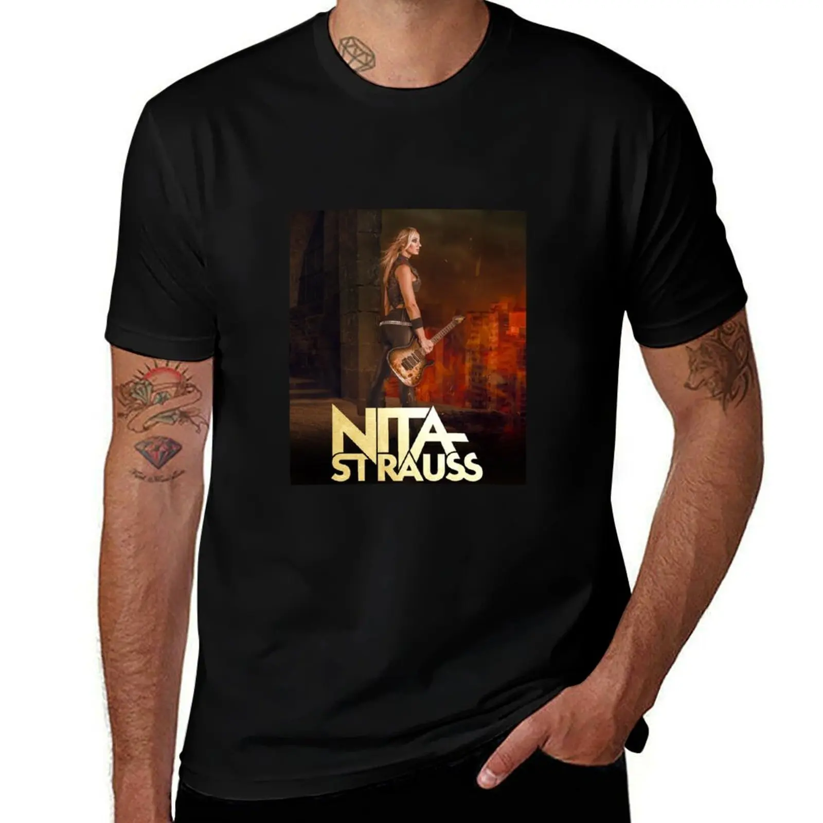 

sepenrit Nita Strauss Winter wasteland tour 2021 T-Shirt t shirt man luxury anime t shirts oversize T-shirt