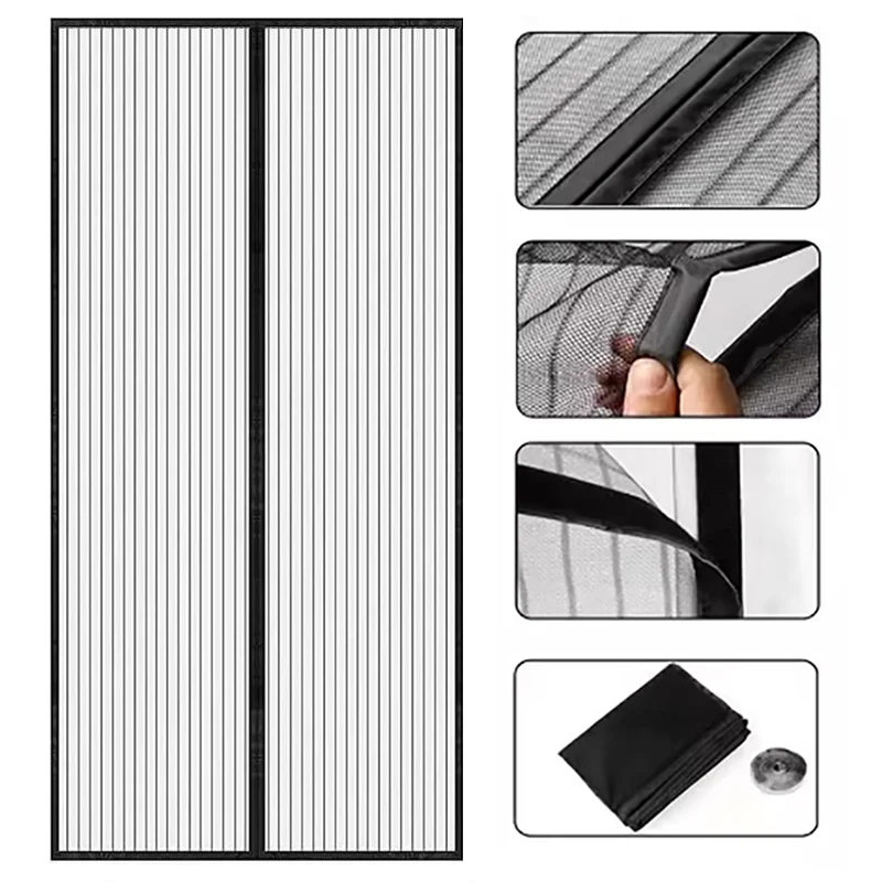 

Magnetic mosquito curtains, insect and fly proof mosquito nets, screen windows, bedroom and living room curtains, customizable