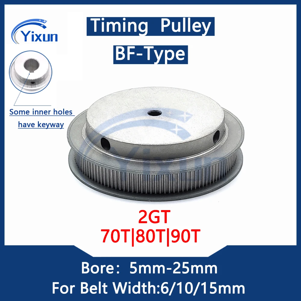 2GT G2M 70 80 90 Teeth Timing Pulley Bore 5mm-25mm Fit Belt Width 6/10/15mm GT2 Synchronous Wheel Pulley Gear 3D Printer Parts