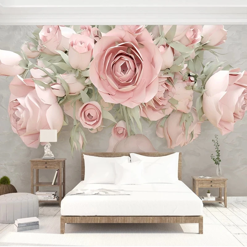 Customized Photo 3D Wallpaper Modern Flower Mural Bedroom Romantic Living room sofa TV background wall restaurant study Hotel 8d