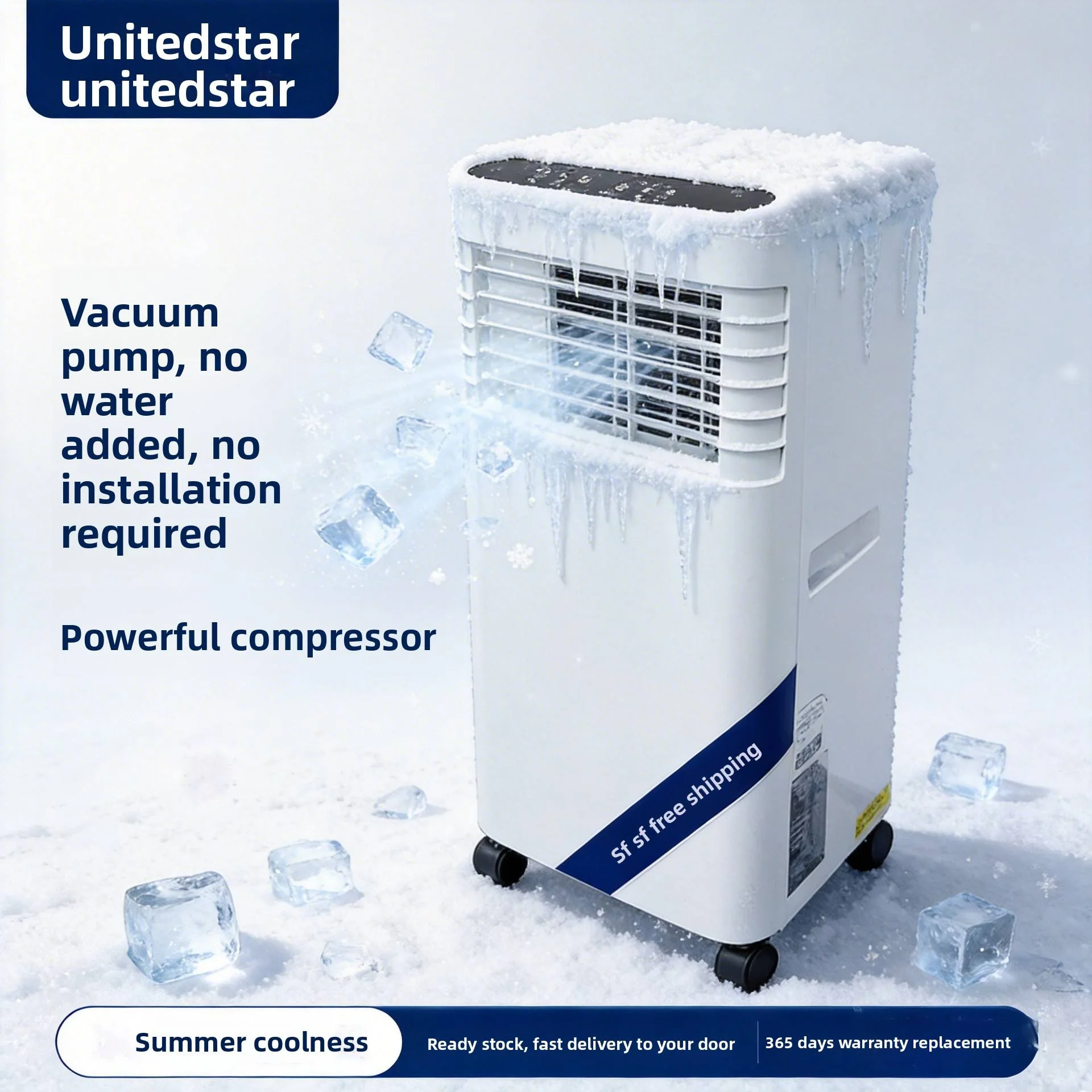 Portable air Conditioner Outdoor-unit-free Dual-cooling-and-heating Unit Home-use Installation-free10 to 15 Days in Europe